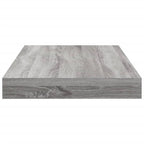 vidaXL Wandregale 4 Stk. Grau Sonoma 40x10x1,5 cm Holzwerkstoff
