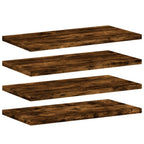 vidaXL Wandregale 4 Stk. Räuchereiche 40x20x1,5 cm Holzwerkstoff
