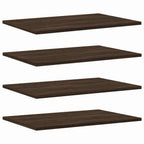 vidaXL Wandregale 4 Stk. Braun Eichen-Optik 60x40x1,5 cm Holzwerkstoff