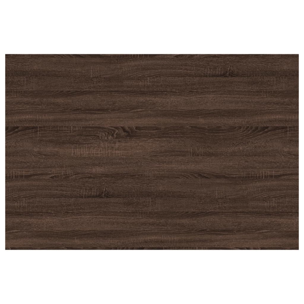 vidaXL Wandregale 4 Stk. Braun Eichen-Optik 60x40x1,5 cm Holzwerkstoff