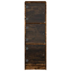 vidaXL Highboard mit Glastüren Räuchereiche 35x37x109 cm