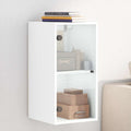 vidaXL Wandschrank mit Glastüren Weiß 35x37x68,5 cm