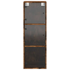 vidaXL Wandschrank mit Glastüren Räuchereiche 35x37x100 cm