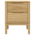 vidaXL Nachttisch Wachsbraun 45x39x57 cm Massivholz Kiefer