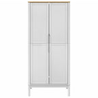 vidaXL Kleiderschrank FLORO Weiß 77x53x171 cm Massivholz Kiefer