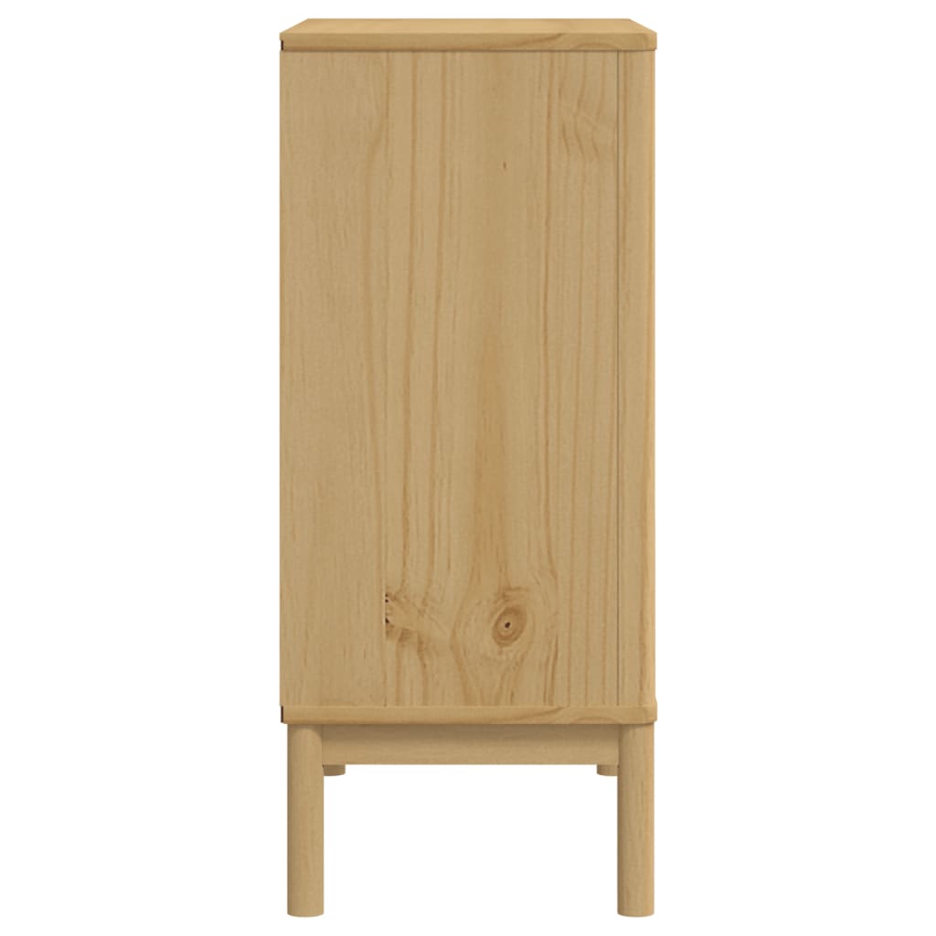 vidaXL Kommode FLORO Wachsbraun Massivholz Kiefer