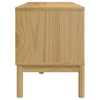 vidaXL TV-Schrank FLORO Wachsbraun 114x43x55 cm Massivholz Kiefer