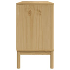 vidaXL Sideboard FLORO Wachsbraun 114x43x74 cm Massivholz Kiefer