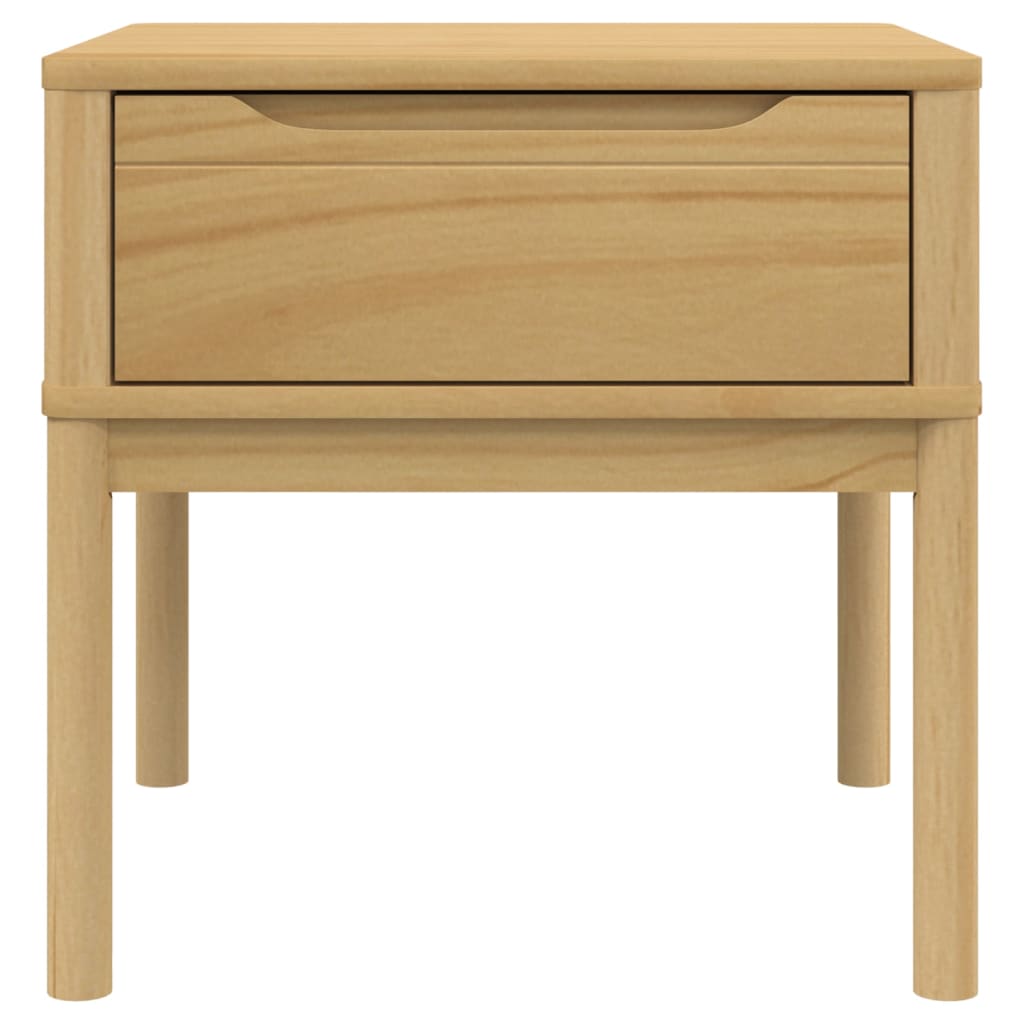 vidaXL Lampentisch FLORO Wachsbraun 55x55x54 cm Massivholz Kiefer