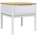 vidaXL Lampentisch FLORO Weiß 55x55x54 cm Massivholz Kiefer
