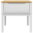 vidaXL Lampentisch FLORO Weiß 55x55x54 cm Massivholz Kiefer