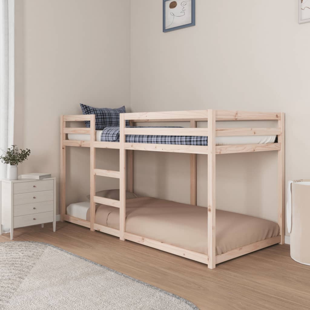 vidaXL Etagenbett ohne Matratze 90x200 cm Massivholz Kiefer