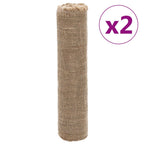 vidaXL Jute-Rollen 2 Stk. 0,5x50 m 100 % Jute 200 g/m²