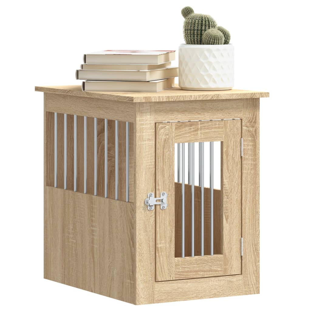 vidaXL Hundekäfig im Möbelstil Sonoma-Eiche 45x62x59 cm Holzwerkstoff