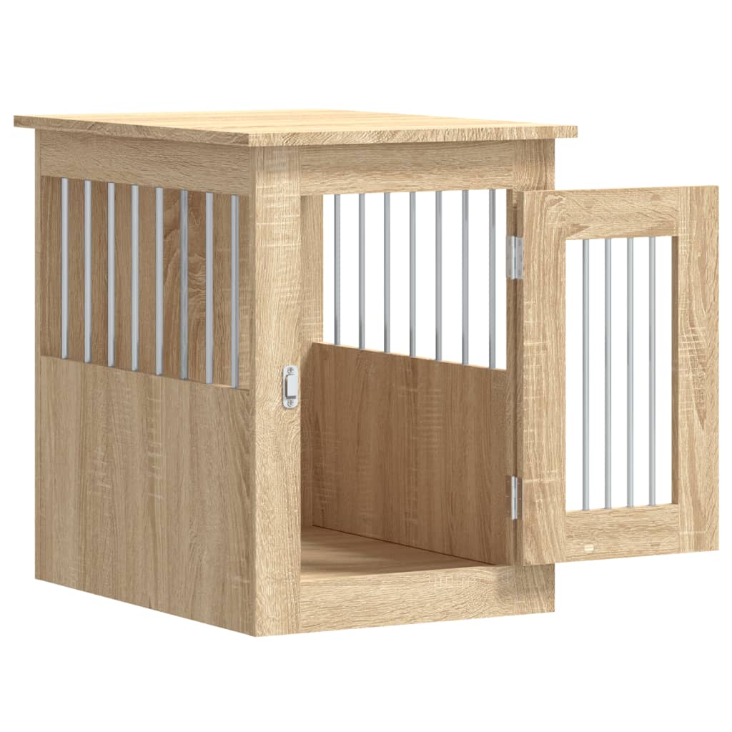 vidaXL Hundekäfig im Möbelstil Sonoma-Eiche 45x62x59 cm Holzwerkstoff