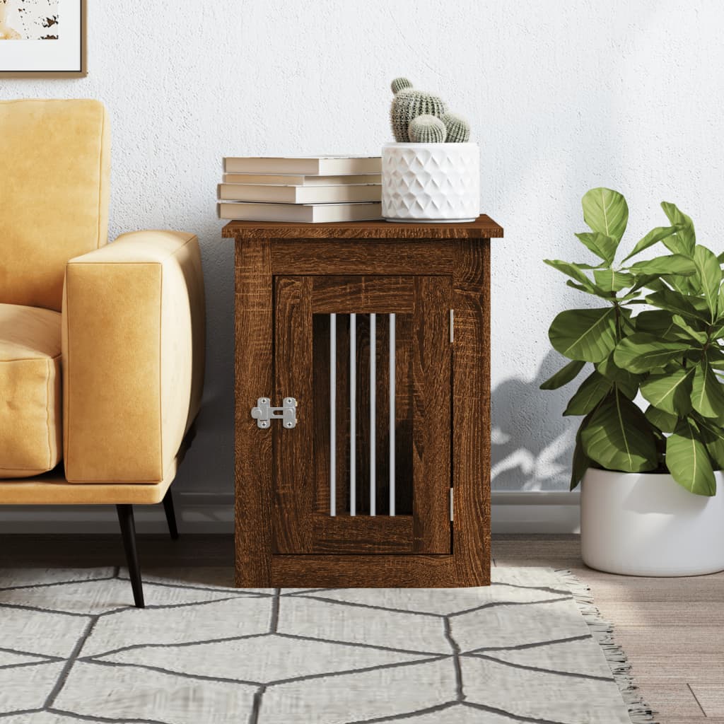 vidaXL Hundekäfig im Möbelstil Braun Eichen-Optik 45x62x59 cm