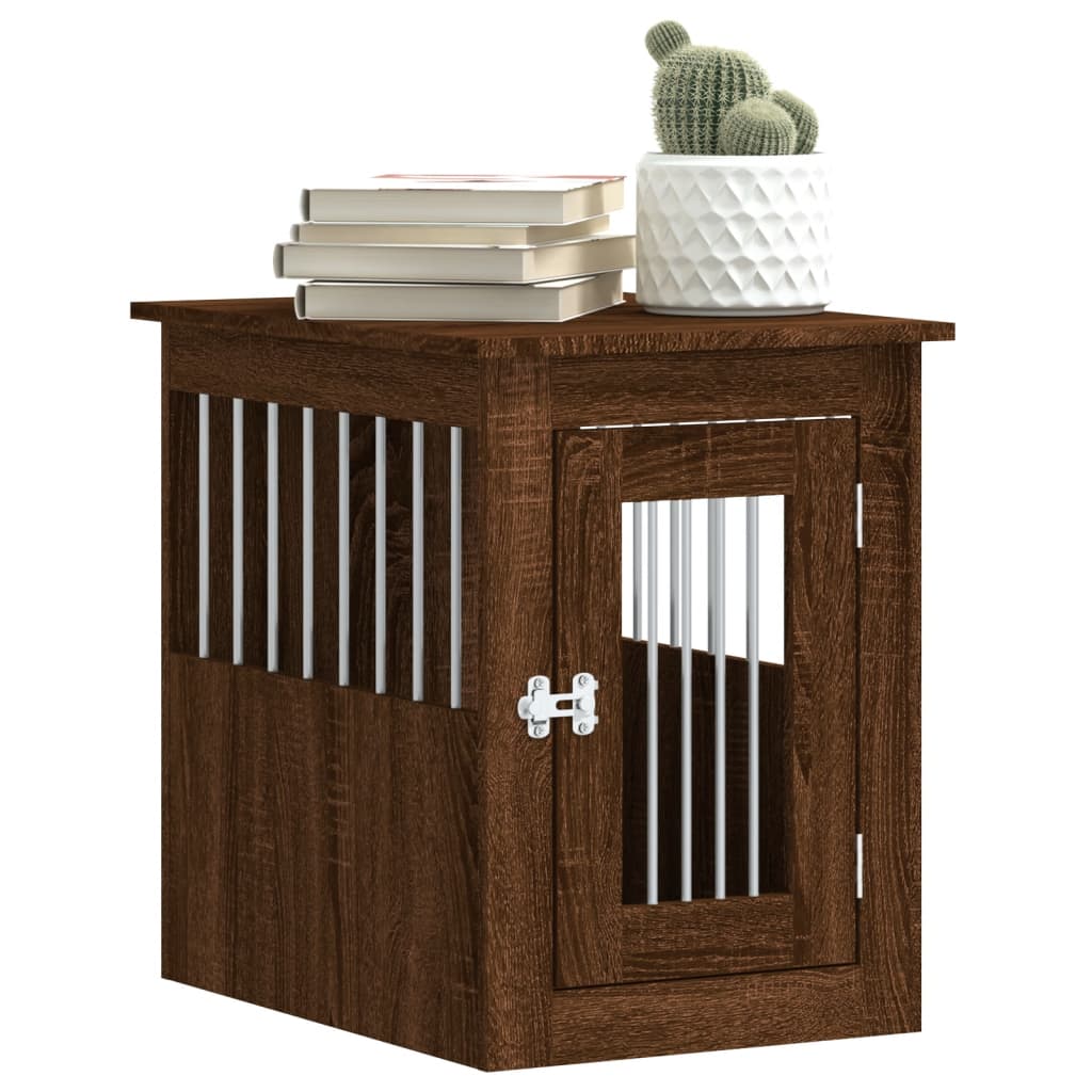 vidaXL Hundekäfig im Möbelstil Braun Eichen-Optik 45x62x59 cm