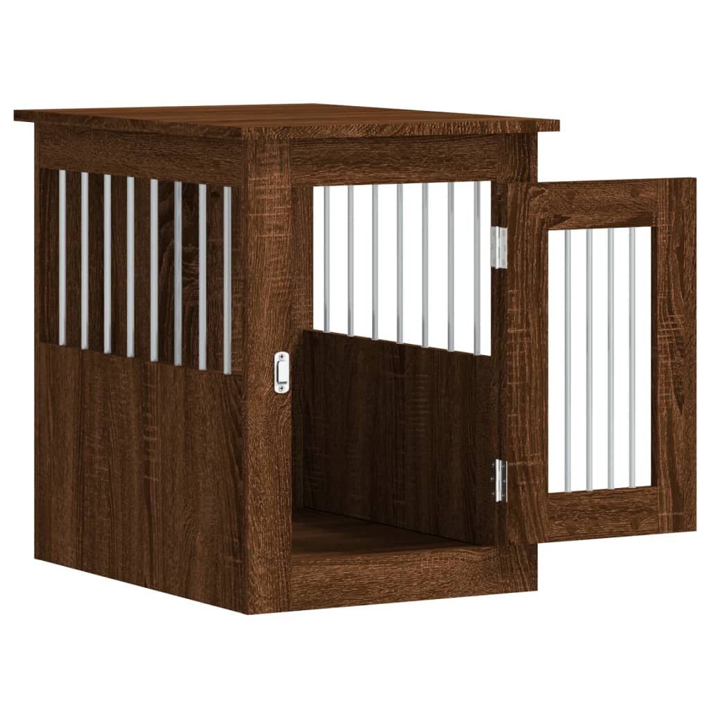 vidaXL Hundekäfig im Möbelstil Braun Eichen-Optik 45x62x59 cm