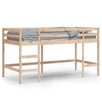 vidaXL Kinderhochbett mit Leiter 80x200 cm Massivholz Kiefer