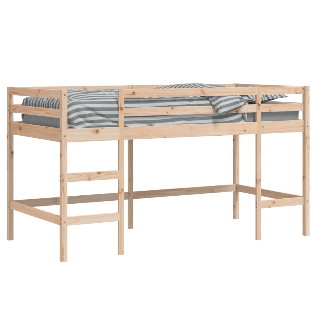 vidaXL Kinderhochbett mit Leiter 80x200 cm Massivholz Kiefer