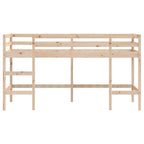 vidaXL Kinderhochbett mit Leiter 80x200 cm Massivholz Kiefer