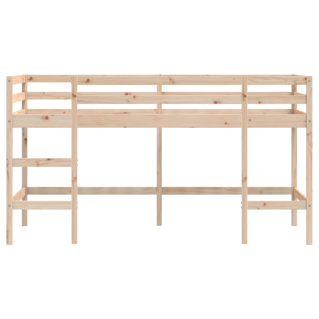 vidaXL Kinderhochbett mit Leiter 80x200 cm Massivholz Kiefer