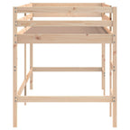 vidaXL Kinderhochbett mit Leiter 80x200 cm Massivholz Kiefer