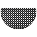 vidaXL Fußmatte Halbrund 45x75 cm Gummi
