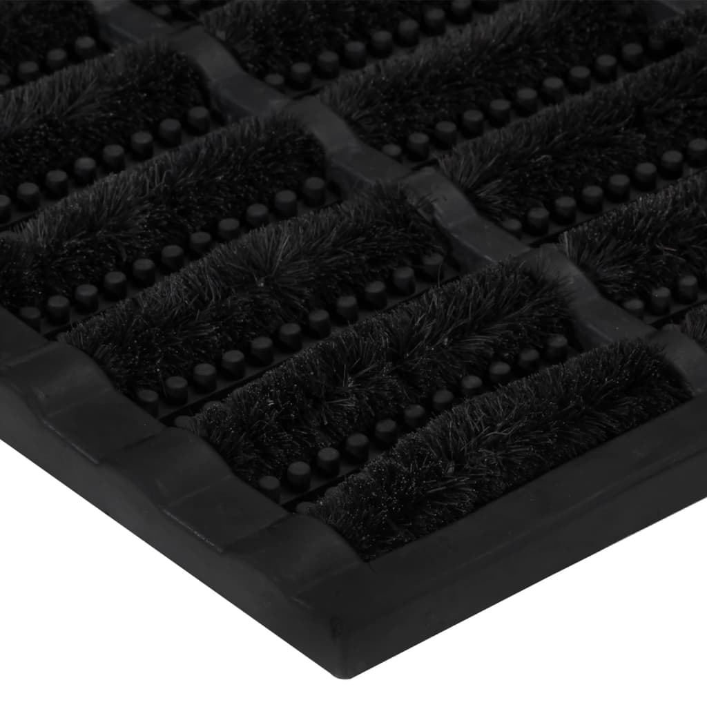 vidaXL Fußmatte Rechteckig 40x60 cm Gummi und Kokosfaser