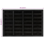 vidaXL Fußmatte Rechteckig 40x60 cm Gummi und Kokosfaser