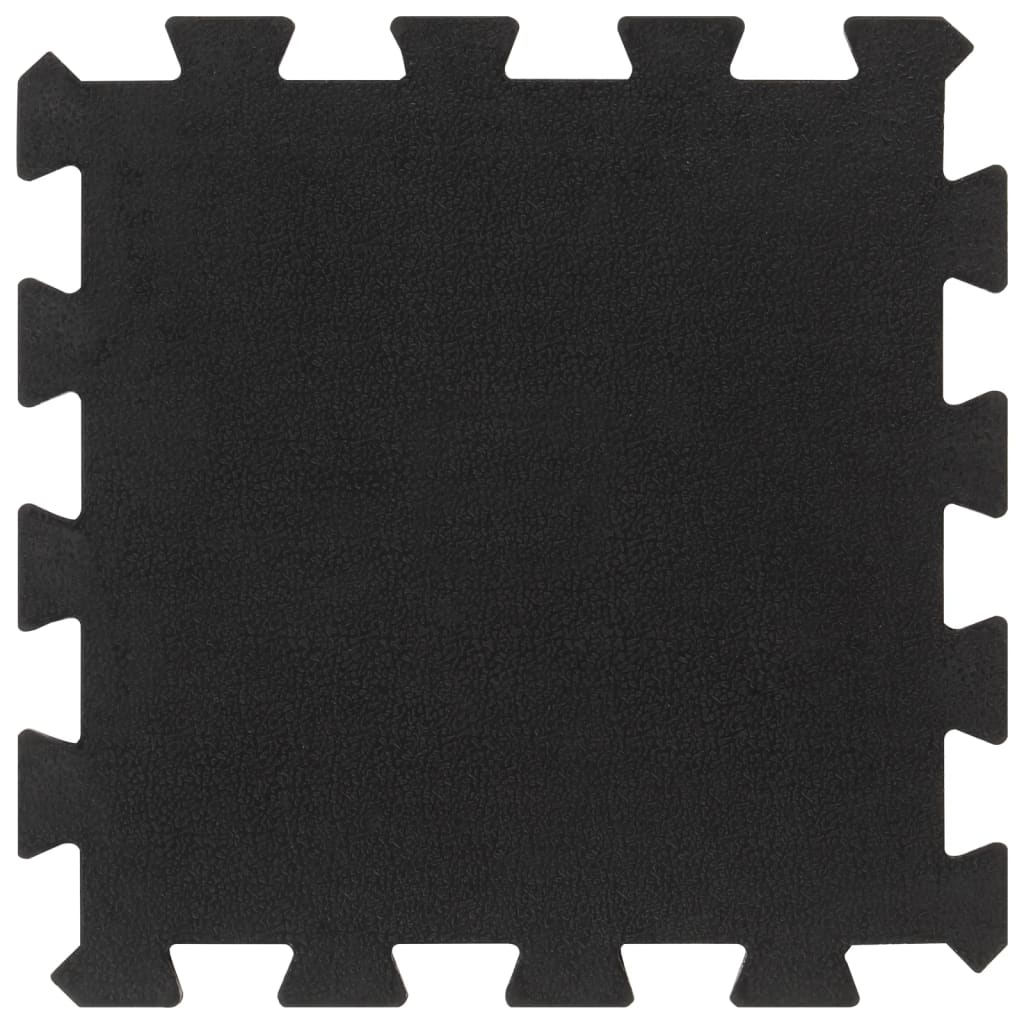 vidaXL Bodenfliesen aus Gummi 9 Stk. Schwarz 16 mm 30x30 cm