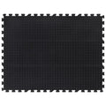 vidaXL Gummi-Bodenfliese Schwarz 12 mm 90x120 cm