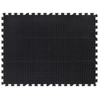 vidaXL Gummi-Bodenfliese Schwarz 12 mm 90x120 cm