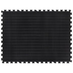 vidaXL Gummi-Bodenfliese Schwarz 12 mm 90x120 cm