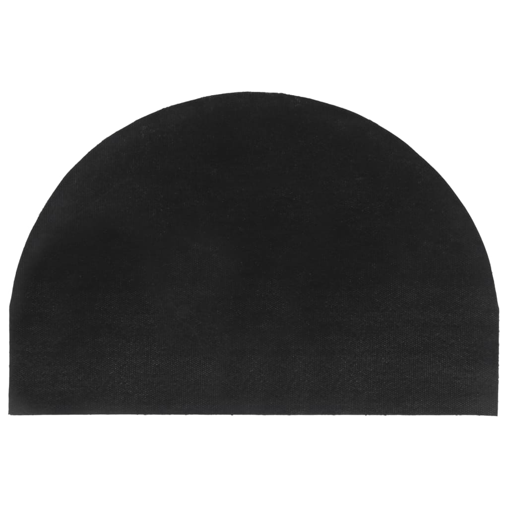 vidaXL Fußmatte Natur Halbrund 40x60 cm Kokosfaser Getuftet