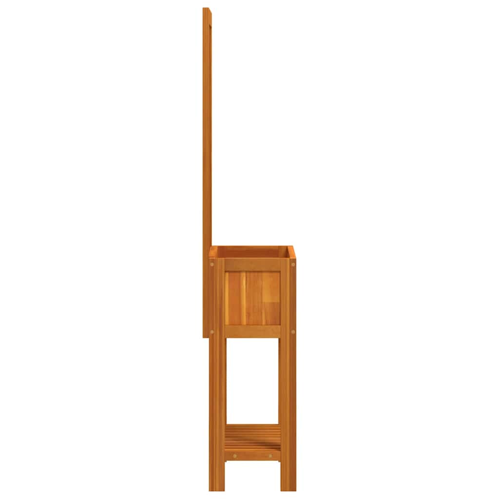vidaXL Pflanzkübel mit Rankgitter & Ablage 55x29,5x152 cm Akazienholz