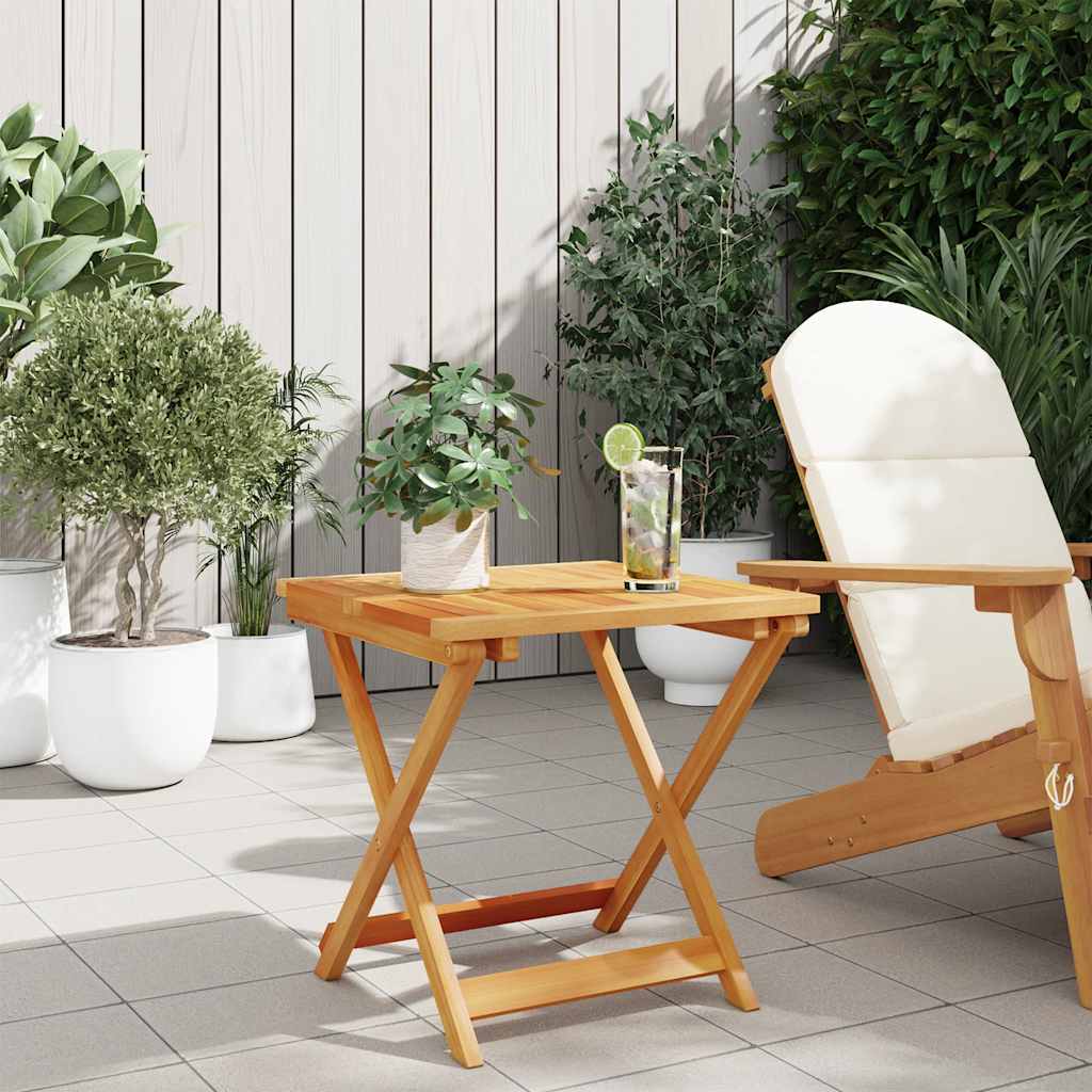 vidaXL Gartentisch Klappbar 50x50x50 cm Massivholz Akazie