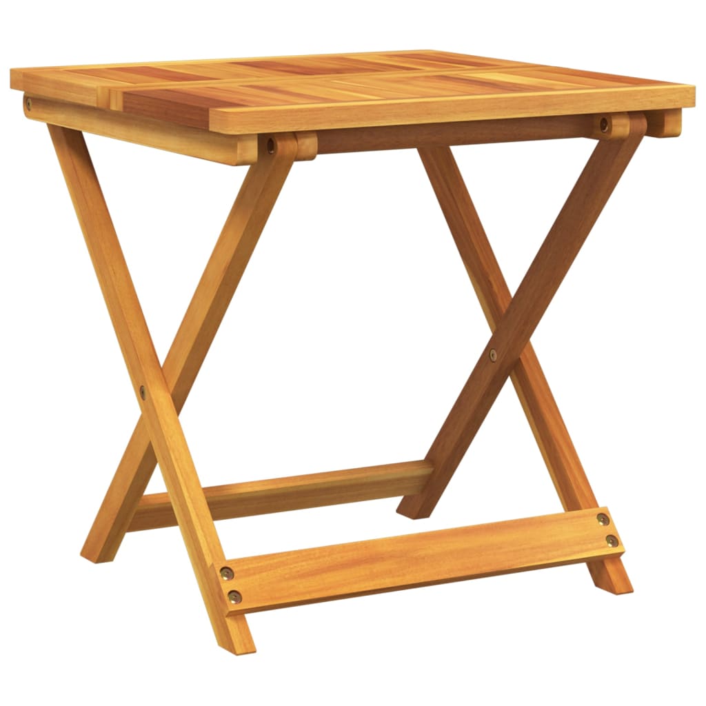 vidaXL Gartentisch Klappbar 50x50x50 cm Massivholz Akazie