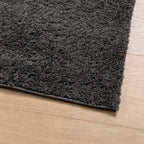 vidaXL Teppich Shaggy Hochflor Modern Anthrazit 120x170 cm