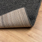 vidaXL Teppich Shaggy Hochflor Modern Anthrazit 120x170 cm