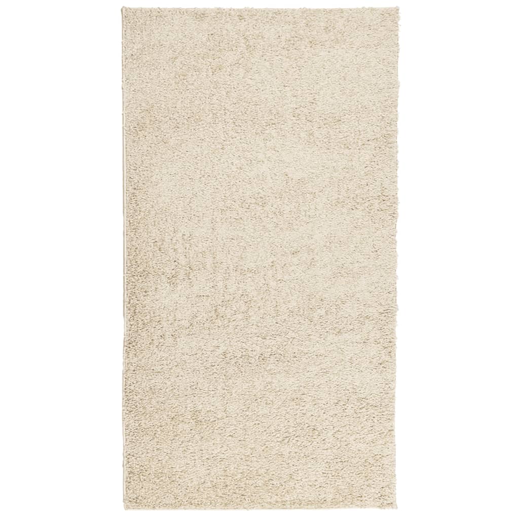 vidaXL Teppich Shaggy Hochflor Modern Golden 60x110 cm