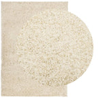 vidaXL Shaggy-Teppich PAMPLONA Hochflor Modern Golden 140x200 cm