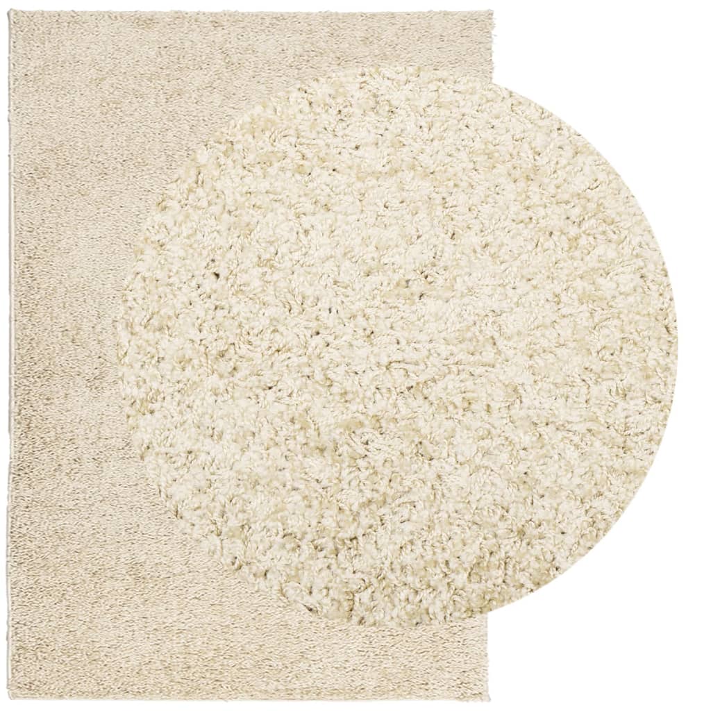 vidaXL Shaggy-Teppich PAMPLONA Hochflor Modern Golden 140x200 cm