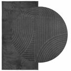 vidaXL Teppich IZA Kurzflor Skandi-Stil Anthrazit 80x150 cm