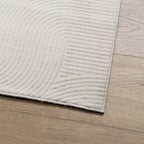 vidaXL Teppich IZA Kurzflor Skandinavischer Look Creme 80x150 cm