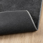 vidaXL Teppich OVIEDO Kurzflor Anthrazit 120x120 cm