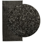 vidaXL Teppich ISTAN Hochflor Glänzend Anthrazit 100x200 cm