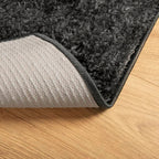 vidaXL Teppich ISTAN Hochflor Glänzend Anthrazit 100x200 cm
