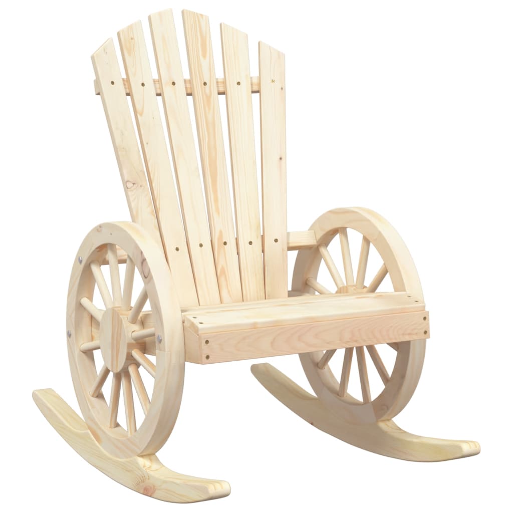vidaXL Adirondack-Schaukelstühle 2 Stk. Massivholz Tanne