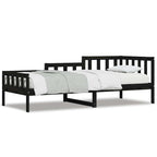 vidaXL Tagesbett Schwarz 80x200 cm Massivholz Kiefer